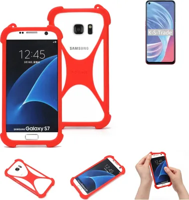 Produktbild von K-S-Trade Handy-Hülle kompatibel mit Oppo A73 5G Schutz-Hülle Bumper Silikon Schutz Hülle Cover Case Silikoncase Silikonbumper TPU Softcase
