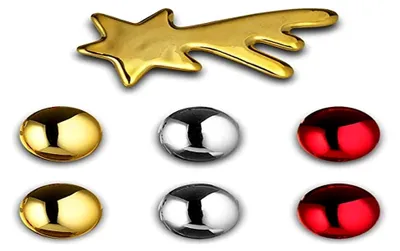 Produktbild von Alessi Bark for Christmas - Magneten Set aus Porzellan, 7 Stücke
