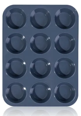 Silikon-Muffinform für 12 Muffins, 33 x 25 x 3 cm, antihaftbeschichtet