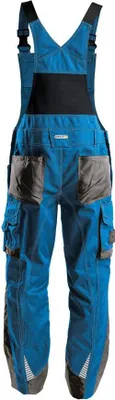 Produktbild von DASSY® Voltic Arbeitslatzhose mit Kniepolstertaschen AZURBLAU/ANTHRAZITGRAU Gr.52 Länge: STANDARD