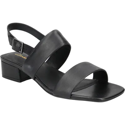 Produktbild von Clarks Sandalette Seren25 Strap, Glattleder, Schwarz, Damen