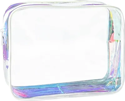 Image de TotePrint Trousse de toilette transparente en PVC, couleur vive, grande capacité (L30xP30xH30 cm)