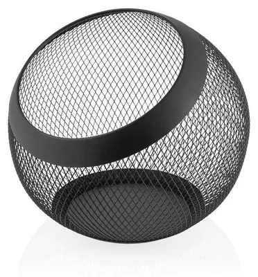 Produktbild von Metallkorb Ø 24 cm, (H) 24 cm, schwarz