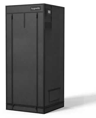 Immagine prodotto di Tenda da coltivazione, dimensioni 60 x 60 x 160 cm, adatta per uso interno, con rivestimento riflettente in Mylar e vassoio removibile