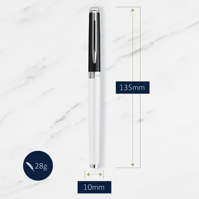 Immagine prodotto di WATERMAN 2202843 Stilografica WATERMAN Hémisphère Colour Blocking Bianco e Nero