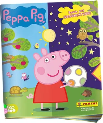 Zdjęcie produktu dla Świnka Peppa Hybryda 2021 - Zabawy z przeciwieństwami - Naklejki kolekcjonerskie - 1 album
