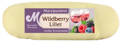 Produktbild Odenwälder Marzipan Brot Wildberry Lillet mit weißer Schokolade 100g