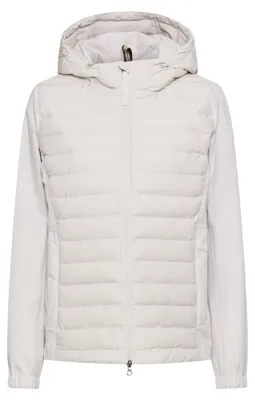 Productafbeelding van camel active damesblouson met verstelbare capuchon, parelwit, dameskleding - maat 40