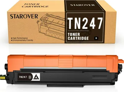 A toner cartridge and its packaging are shown against a white background.