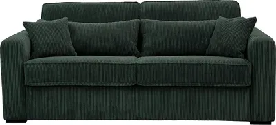 Produktbild von Vente-unique Mondovi, Sofabett, Wohnzimmer, Grün, 4 Sitz(e), Grün, Strukturierte Oberfläche