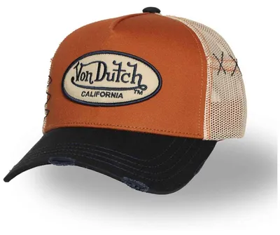 Produktbild von Von Dutch Originals Trucker Cap - CALIFORNIA TWILL Used Effect Night