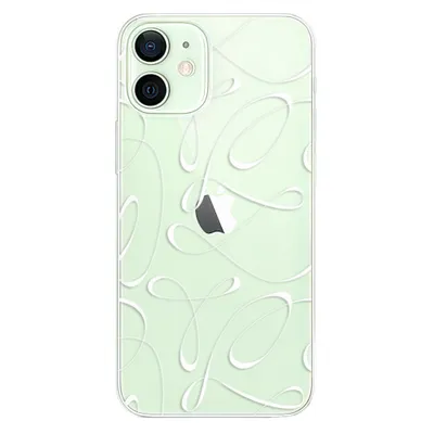 Produktbild von Silikonhülle iSaprio - Fancy - weiß für iPhone 12