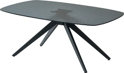 Produktbild von Couchtisch >Elias< in schwarz, Glas, Metall - 110x44x70cm (BxHxT)