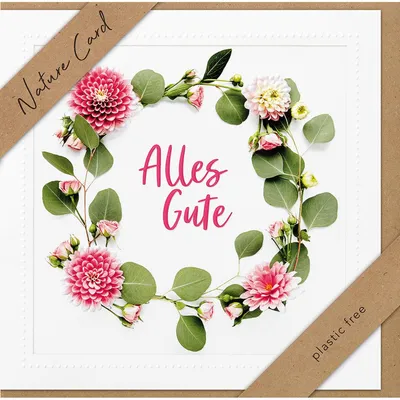 Produktbild von bsb 692021-2 Allgemeine Glückwunschkarte - Natur Card, inkl. Umschlag