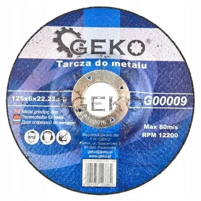 Produktbild von Geko G00009 Schleifscheibe für Metall 125x6mm