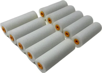 Produktbild von 100x 10cm Rollen Farbschaumwalze Farbwalze Schaumrolle Farbrollen
