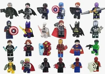 Obrázek produktu pro Sada figurek Avengers (stavebnice) SUPERHRDINOVÉ 24 kusů.