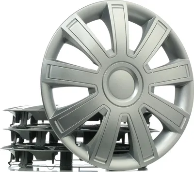 Produktbild von 14" Zoll Radkappen Silber Radzierblenden Radblenden ARROW 14 LEOPLAST
