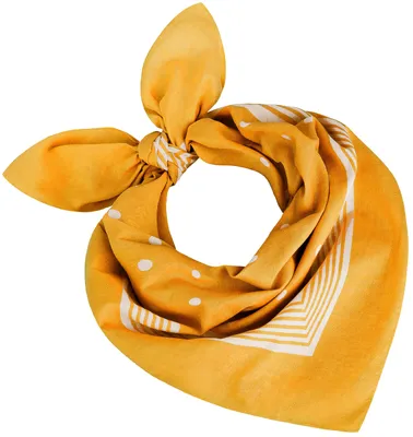 Produktbild von Tobeni Bandana Baumwolle Nickituch gepunktet 55x55 cm Halstuch Kopftuch Tücher, Farbe:Gelb, Grösse:55 cm x 55 cm