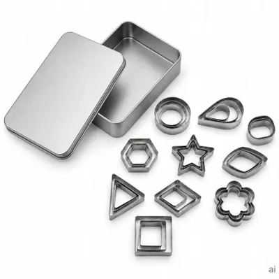 Produktbild von Ausstechformen Set 30 Stück mit Etui, Plätzchen- und Lebkuchenformen zum Backen und Dekorieren