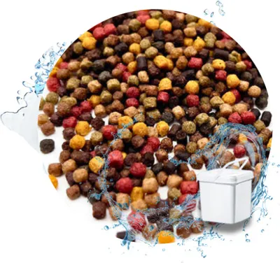 Produktbild von WTS Koifutter 5-Sorten Mix mit Spirulina - 5 Liter im Eimer 3 mm