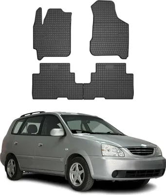 Obrázok produktu pre 2002-2006 Kia Carens podlahové rohože gumové čierne 4 ks