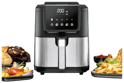 Produktbild von Heißluftfritteuse FRH 1500 XL (schwarz/edelstahl, 1.500 Watt, Korb 5 Liter)