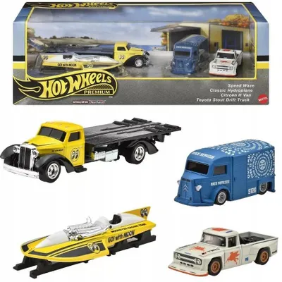 Immagine prodotto di Hot Wheels Premium Diorama Vehicle Set da collezione