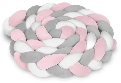 Image de Tour de lit Ricokids 3m - rose et gris
