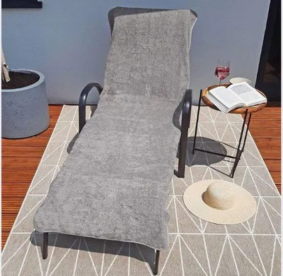 Obrázok produktu pre Svetlosivý ochranný poťah na ležadlo, 75 x 215 cm