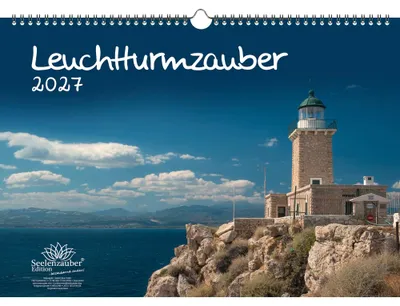 Produktbild von Leuchtturmzauber DIN A3 Kalender Querformat für 2027 Küste Meer Leuchtturm Leuchttürme - Seelenzauber