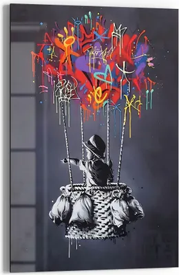 Produktbild von DEQOART Glasbild Echtglas 40x60 cm 'Städtische Reflexion' Wandbild Bild modern Deko