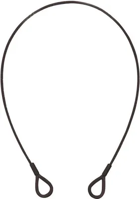 Obrázek produktu pro Ocelové lanko EUROLITE (SC) 600x3mm černé s náprstkem