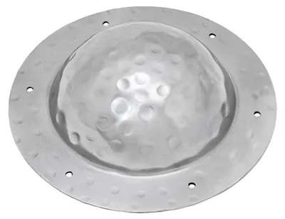 Produktbild von mittelalterl. Schildbuckel poliert, 1,5 mm Stahl, Hammerschlagoptik
