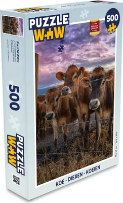 Obrázek produktu pro MuchoWow MuchoWow® Puzzle 500 ks Kráva - Zvířata - Krávy
