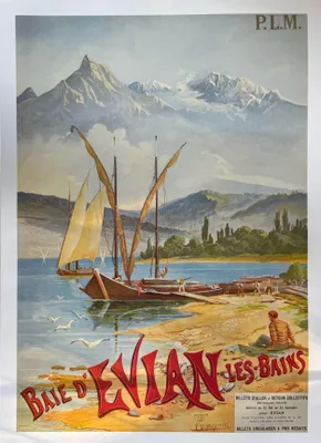 Immagine prodotto di Baia di Evian-les-Bains - H. Tanconville - 50x70 cm - Poster