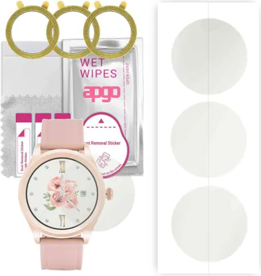 Produktbild von apgo 3 Stück Schutzfolie, Matt, kompatibel mit Vector Smart Stylish Smartwatch, Hydrogel Displayschutzfolie mit Positionierhilfe, Displayfolie, robust und kratzfest