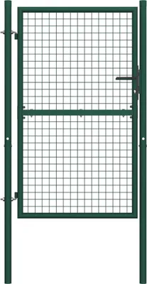 Image de Portail de clôture acier 100x200 cm vert