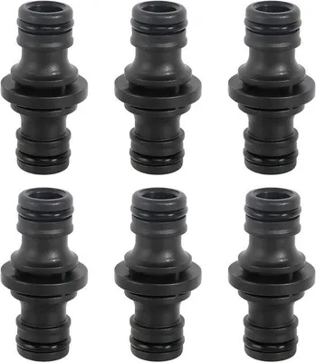 Immagine prodotto di Raccordi doppi per tubi flessibili - Raccordo doppio - 6 pezzi