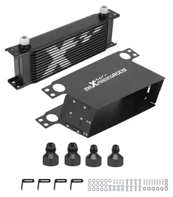 Obrázok produktu pre 13-radová univerzálna sada chladiča oleja z hliníka – adaptér chladiča prevodového oleja AN-10