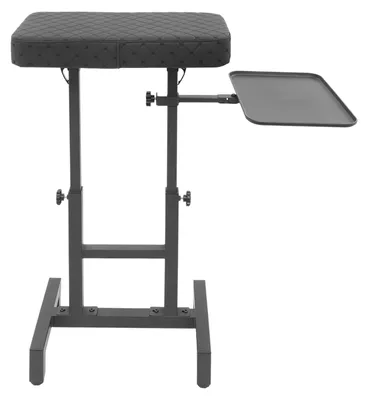 Image de Support pour accoudoir de tatouage, design ergonomique, inclinaison réglable à 180°, couleur noire