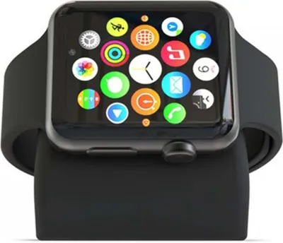 Image de Station d'accueil en silicone pour tous les modèles d'Apple Watch - Accessoire de recharge universel