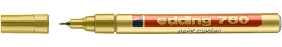 Zdjęcie produktu dla Edding e-780, Złoto, Złoto, Drobny, Końcówka cienka, Okrągły, Szkło, Metal, Plastik
