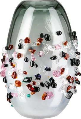 Produktbild von Casablanca by Gilde Vase Stones schwarz H. 29 cm, 47000