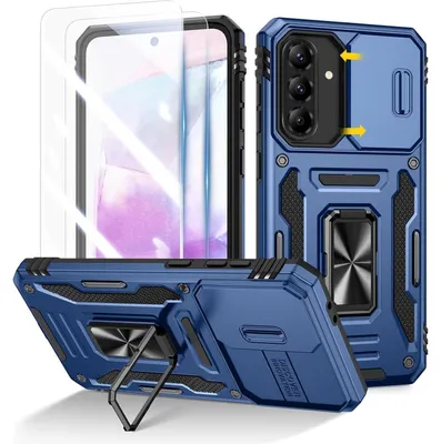 Immagine prodotto di Custodia protettiva per Samsung Galaxy A56/A36, con protezione per lo schermo e la fotocamera, colore blu