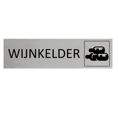 Produktbild von CombiCraft Aluminium Türschild mit Wijnkelder 165x45mm