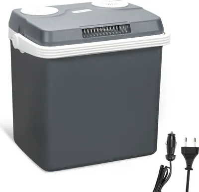 Produktbild von TolleTour 32 L Kühlbox zum Kühlen & Warmhalten, Camping Mini Kühlschrank, Thermo-elektrische Kühlbox mit ECO Modus 12/230 V für Auto und Steckdose