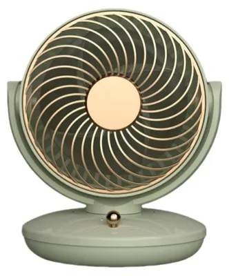 Obrázok produktu pre Prenosný stolný ventilátor Zimilo s 3 rýchlosťami, cirkulátor vzduchu s nastaviteľným uhlom a vstavanou batériou pre kanceláriu, domácnosť a energeticky úsporné chladenie, zelený