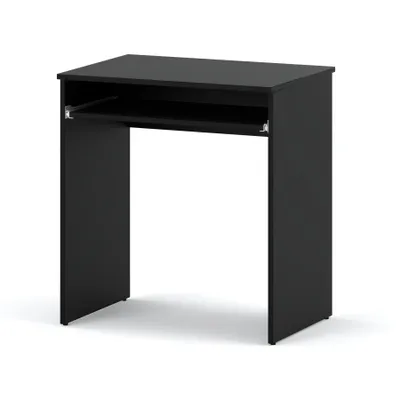 Zdjęcie produktu dla STIV Möbel | Małe biurko 68x51x74 cm Czarny Mat | Z półką na klawiaturę