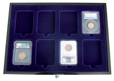 Produktbild von SAFE Münzschublade 5654-2 für die sichere und geordnete Aufbewahrung von 8 Münzen-Slabs